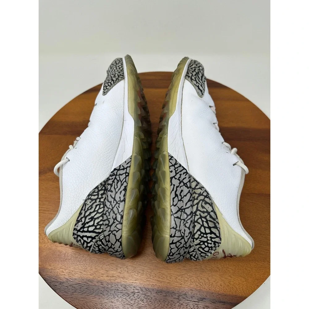 Jordan ADG Golf Shoes Size 11.5 White Cement Elephant Print AR7995-100